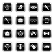 Supergloss Black Icons - Accessories