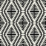 Trendy hipster Black and white pixel seamless pattern N10