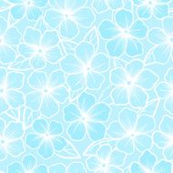 seamless background with graphic a contour of flowers