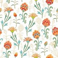 Seamless floral pattern in turkish style N6