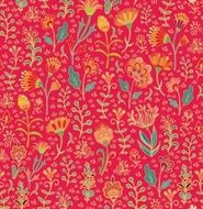 Seamless floral vector pattern N37