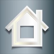 Simple Home on background