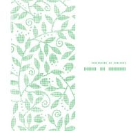 Leaves and swirls textile vertical frame seamless pattern background