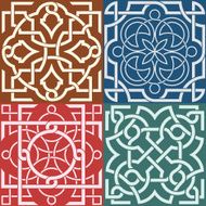 Square patterns-Celtic knot style N2