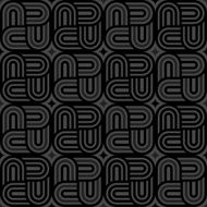 Black Geolock Pattern (Seamless)