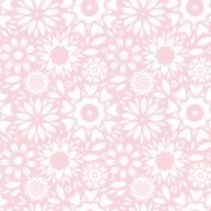 Light pink abstract flowers seamless pattern background