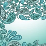Paisley Oriental decor background
