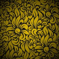 Gold Floral Pattern