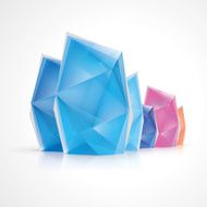 Abstract Crystal Diamond Ice N2