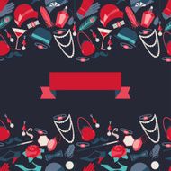 Retro of 1920s style seamless pattern N7