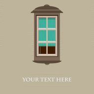 Place card with window on the wall N3