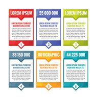Abstract business banners in flat design style