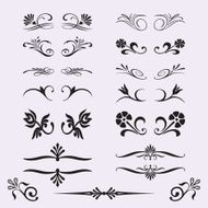 set of decorative design elements N2