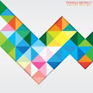 Triangle abstract design N10
