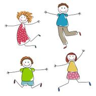 Vector Jumping People N2