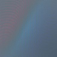 Halftone of colored dots on a gray background