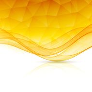 Abstract color template background with wave and low poly N3