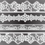 Old lacy borders ornamental flowers