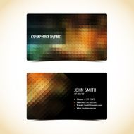 vector business card set N17