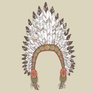 Native American Indian Chief Headdress N10