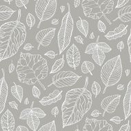 Leaves Seamless vector background N23