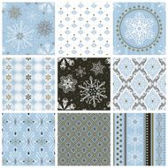 Seamless pattern - Blue Christmas