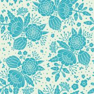 Seamless vintage pattern with decorative flowers N15