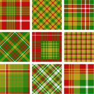 Christmas plaid patterns