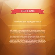 Vector certificate background Modern flat style