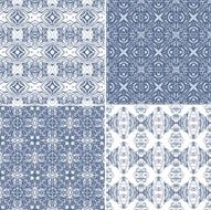 Set of seamless laced backgrounds N4