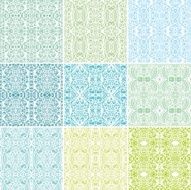 Set of seamless laced backgrounds N5