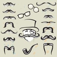 set of mustaches N2