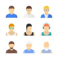 Stylish male character set