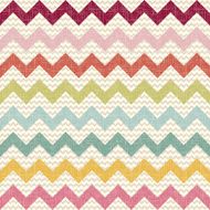 Seamless color chevron pattern on linen texture