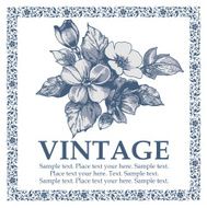 Greeting card Flowers Beautiful frame with a flower ornament N31