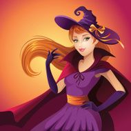beauty Halloween witch