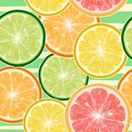 Seamless fruits background