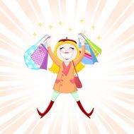 Shopping girl N145