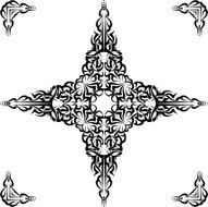 Tattoo Cross frame N2