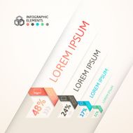 Modern business step origami style options banner N56