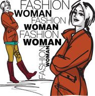 Fashion woman illustration N8