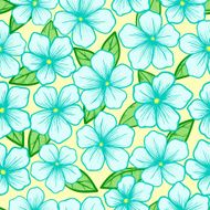 Beautiful seamless background with blossoming tree branches N2