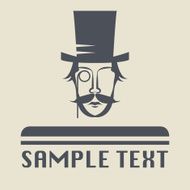 Hat and mustache icon