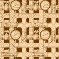 seamless pattern Steampunk N4