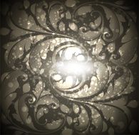 Floral Retro Background for Vintage Design N1594