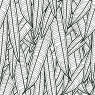 Seamless natural pattern with long leaves N8