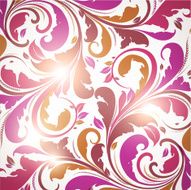 Floral Retro Background for Vintage Design N1596