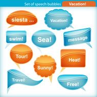 Set of speech bubbles N5