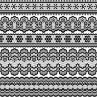 Old lace ribbons abstract ornament Vector texture N7