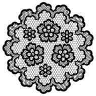 Vintage lace frame abstract ornament Vector texture N9